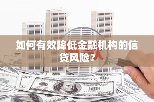 临澧如何有效降低金融机构的信贷风险？