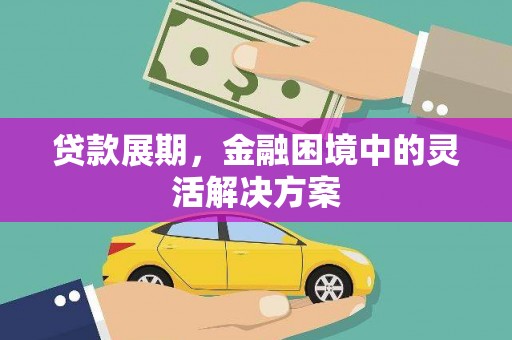 临澧贷款展期，金融困境中的灵活解决方案