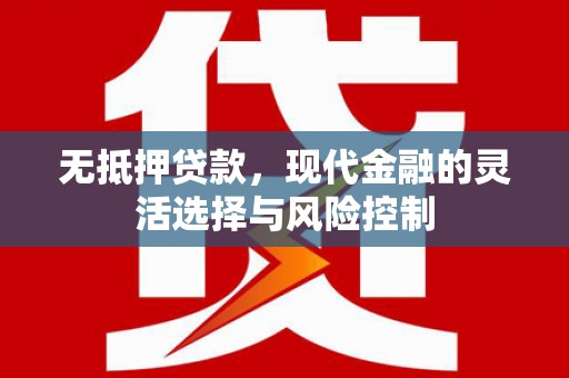 临澧无抵押贷款，现代金融的灵活选择与风险控制