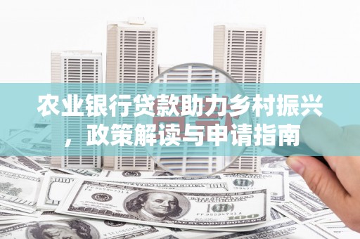 临澧农业银行贷款助力乡村振兴，政策解读与申请指南