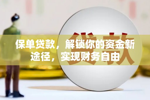 临澧保单贷款，解锁你的资金新途径，实现财务自由