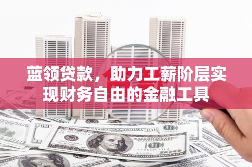 临澧蓝领贷款，助力工薪阶层实现财务自由的金融工具