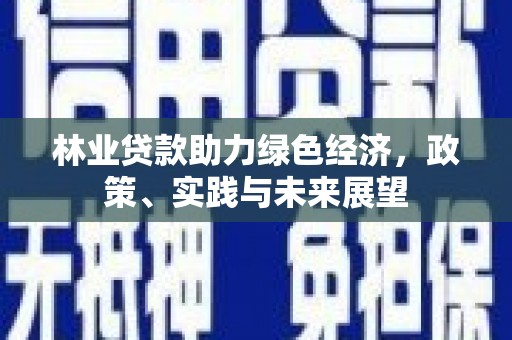 临澧林业贷款助力绿色经济，政策、实践与未来展望